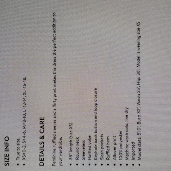 NEW Max Studio Sleeveless Printed Ruffle Dress - Picture 13 of 13